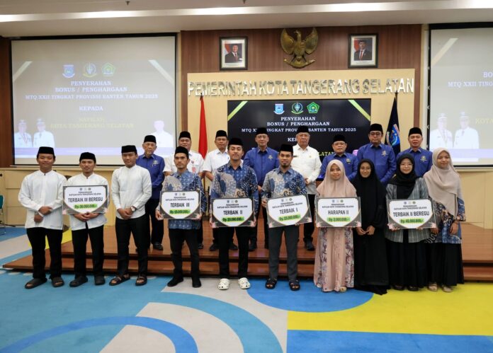 Wali Kota Tangerang Selatan (Tangsel) Benyamin Davnie memberikan apresiasi dan penghargaan setinggi-tingginya kepada 63 kafilah Tangsel