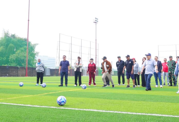 Rana Grounds Parigi Soccer Field yang terletak di Parigi, Kecamatan Pondok Aren diresmikan oleh Wakil Wali Kota Tangsel Pilar Saga Ichsan, pada Sabtu (21/06/2025).