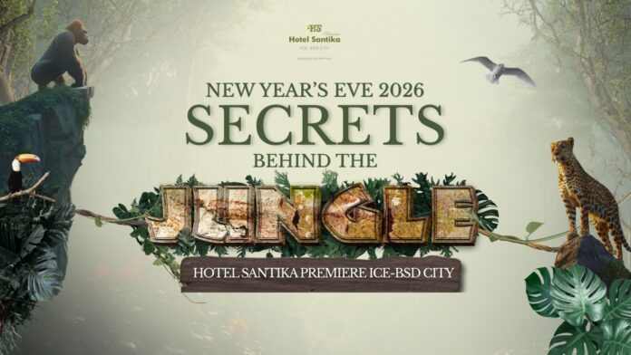 Hotel Santika Premiere ICE – BSD City menghadirkan perayaan spesial bertema “Secrets Behind The Jungle” untuk menyambut Tahun Baru 2026.